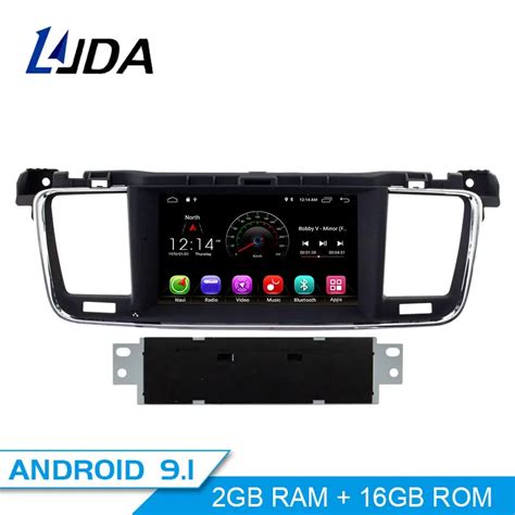 LJDA 1 Din Android 9 1 Car Radio For Peugeot 508 2011 2014 2015 2016