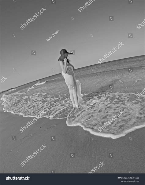 Naked Woman Wrapped Transparent Cloth Stands Stock Photo 2541701151 Shutterstock