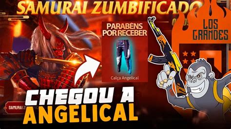 FREE FIRE AO VIVO CALÇA ANGELICAL VOLTOU E RUMO AO MESTRE SOLO