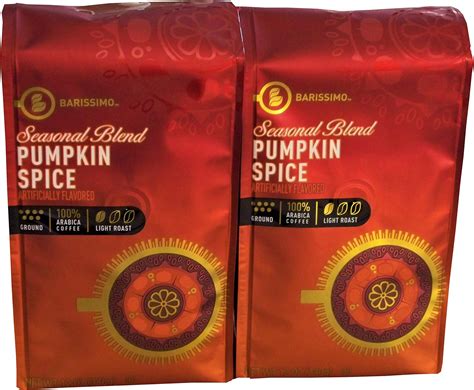 Amazon Barissimo Seasoned Blend Pumpkin Spice Ground Coffee Light