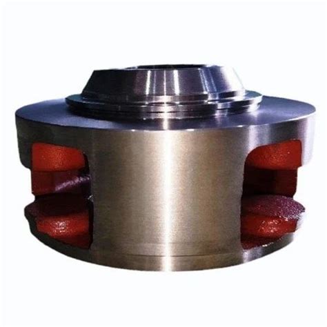 Red And Silver Polished Sg Iron Wheel Hub Automotive Industry At Rs