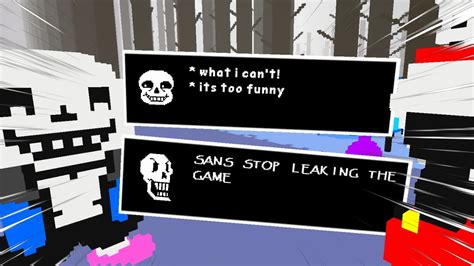 Undertale VR Sneak Peak 2 Meeting Sans YouTube