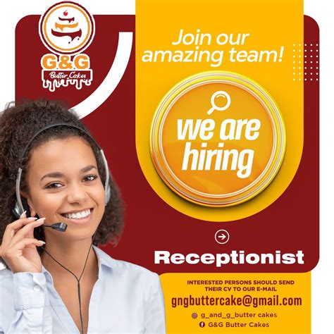 Gandg Butter Cakes On Twitter Join Our Team Vacancies