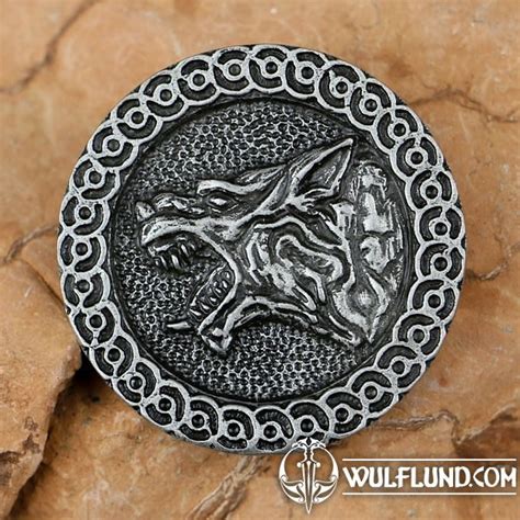 Slavic Wolf Pendant Zinc Drakkaria Slavic Amulets Amulets And