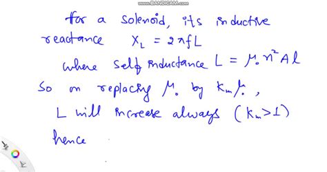 Solved In A Classroom Demonstration An Iron Core Is Inserted Into A Large Solenoid Connected To