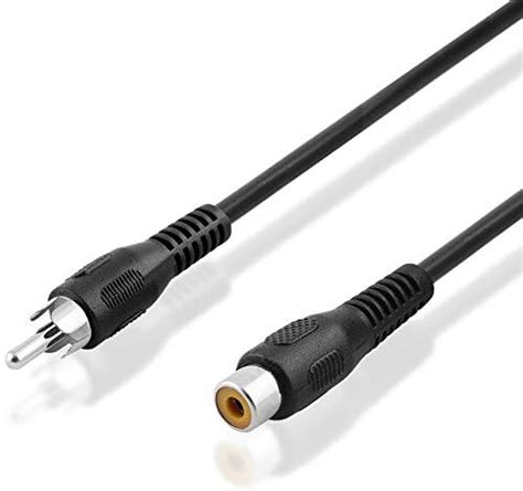 Bestplug Rallonge De C Ble Vid O Rca M Le Vers Rca Femelle M Noir