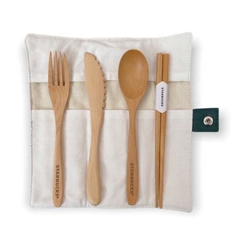 Starbucks Wooden Cutlery Set Authentic Shopee Philippines