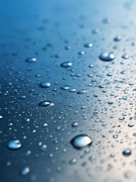 Premium Photo Closeup Of Water Droplets On Glass Surface