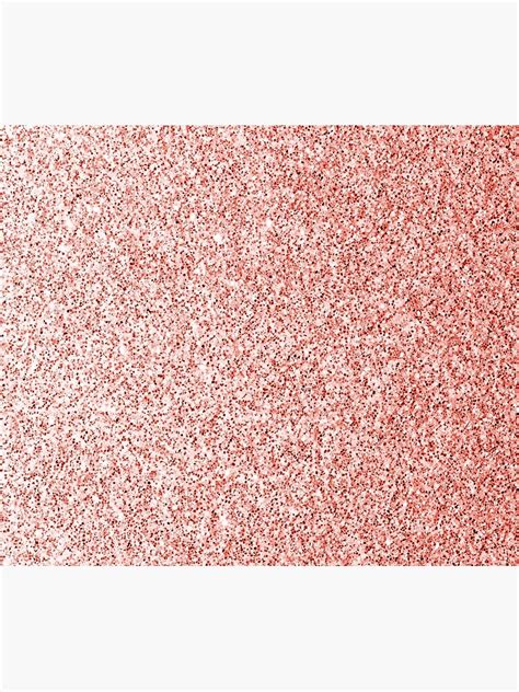 Living Coral Light Faux Glitter Sparkles Tapestry For Sale By