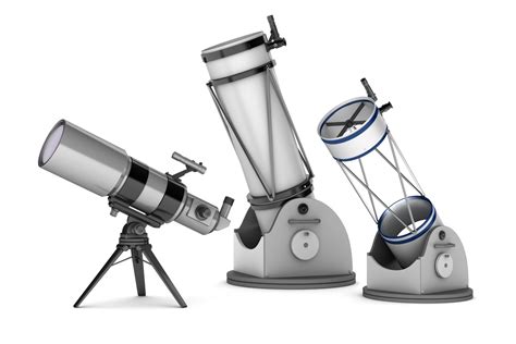 3d Model Of Telescopes Refractor Reflector