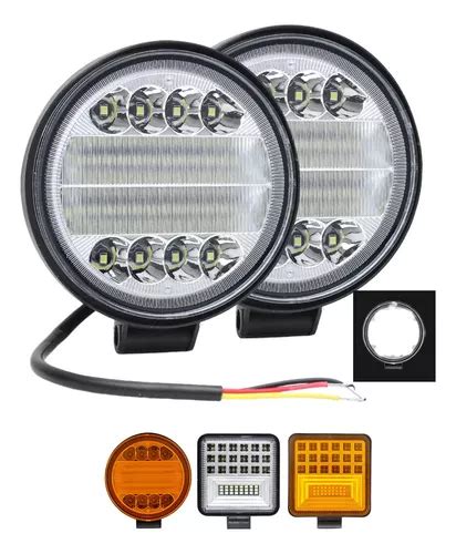 Par Faros Led Auxiliares Fija Y Estrobo Mas Potencia 4x4 F1 MercadoLibre