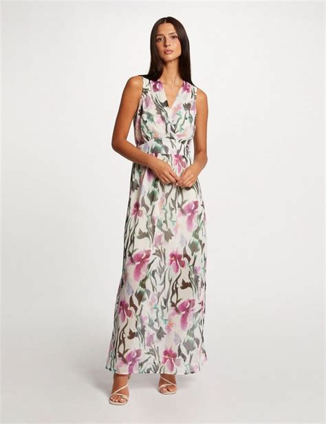 Robe Longue Droite Rhivi Morgan Imprim Floral Multico Robe Femme