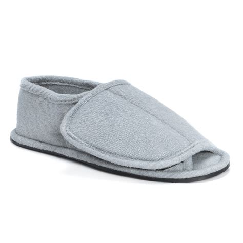 Men's Terry Open Toe Velcro Slippers – MUK LUKS