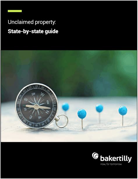 Unclaimed Property State By State Guide Baker Tilly