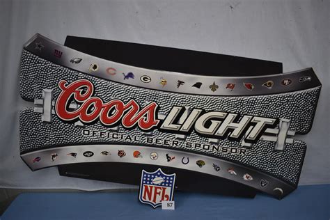 Lot Coors Light Nfl Beer Sign