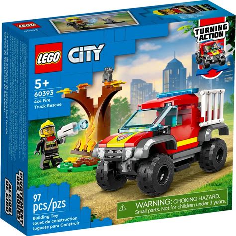 Lego City 60393 Pas Cher Sauvetage En Tout Terrain Des Pompiers