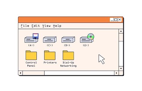 Premium Vector Computer Window Retro Interface Old 90s Nostalgic Ui