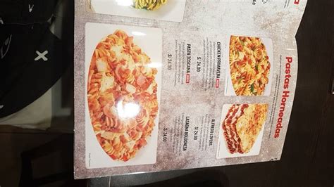 Carta Del Restaurante Pizza Hut Lima Food Court Cc Real Plaza Centro