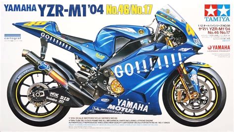 Tamiya 14098 1 12 Yamaha YZR M1 2004 N0 46 No 17