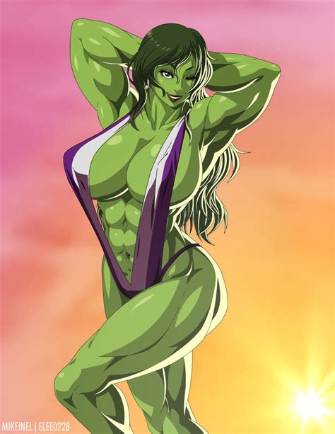 She Hulk By Elee On Deviantart Marvel Comic Universe Ms Marvel