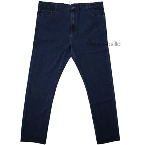 Jeans Uomo Taglie Forti Vita Alta Classico Elasticizzato Pantalone