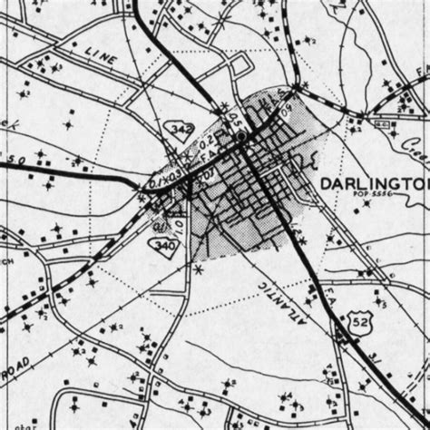 DARLINGTON COUNTY - Old SCDOT MAPS - Darlington County