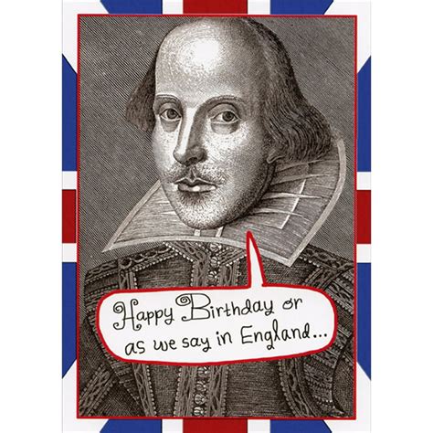 Recycled Paper Greetings Shakespeare Same Language Funny Humorous