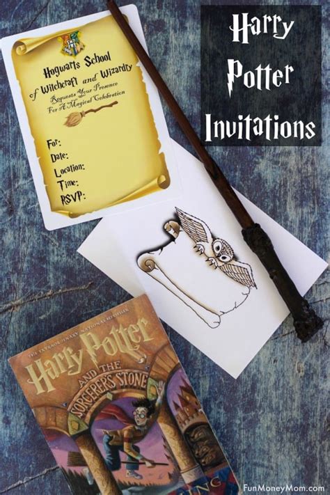 Harry Potter Invitations (free printables) | Fun Money Mom