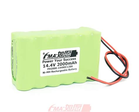 Ni MH AA 14 4V 2000mAh Rechargeable Battery Pack 12SX W Wire Size