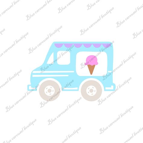 Ice Cream Truck Svg Png Pdf Jpeg DIGITAL File For Cutting Machines Etsy