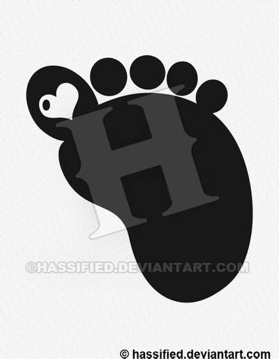 Baby Footprint Silhouette by hassified on DeviantArt