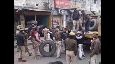 Massive Anti Encroachment Drive Allahabad Massive Anti Encroachment