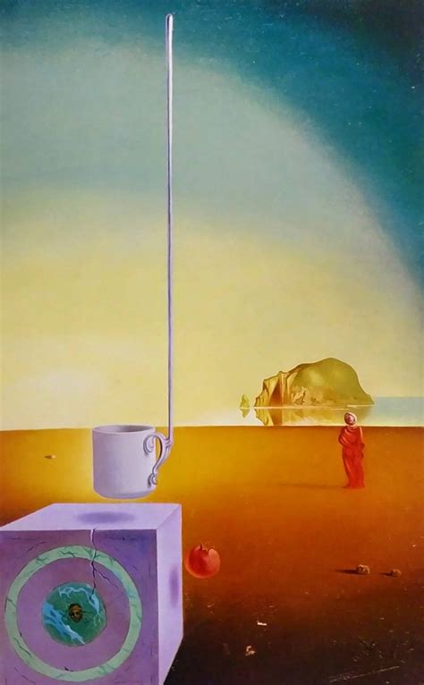 Salvador Dali Wall Art Giant Flying Demi Tasse With Incomprehensible