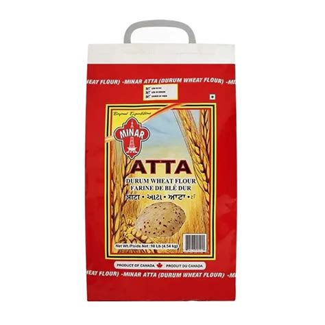 Buy Minar Durum Wheat Flour Atta 10lb Online South Asian Central