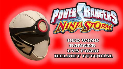 Ninja Storm Red Wind Ranger Foam Cosplay Helmet Tutorial YouTube