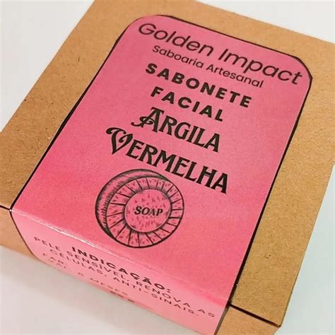 Sabonete Facial De Argila Vermelha Elo7 Produtos Especiais