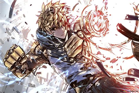 punch man demon cyborg genos  wallpaper