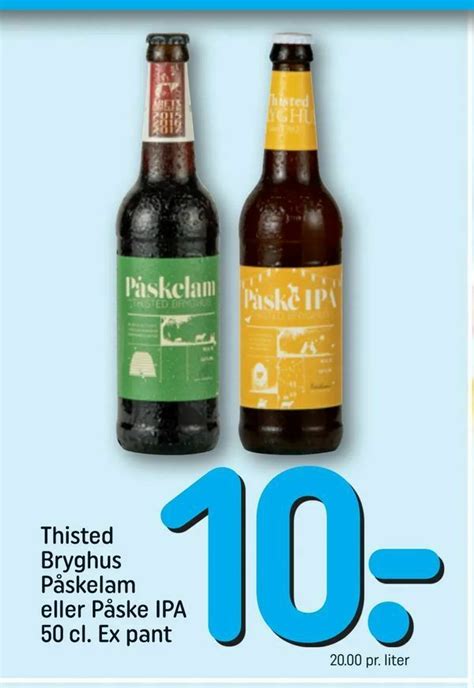 Thisted Bryghus Påskelam eller Påske IPA tilbud hos Rema 1000