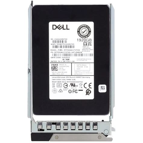 Dell VJ36D 1 92TB SATA 6Gbps Read Intensive 1DWPD 2 5 Inch Hot Plug SSD