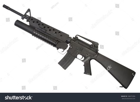 M16a4 Rifle Equipped M203 Grenade Launcher Stock Photo 188075399 ...