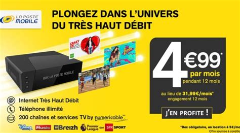 Vente Priv E La Poste Mobile Box Mois La Box Internet