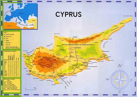 Large Map Of Cyprus Cyprus Asia Mapsland Maps Of The World