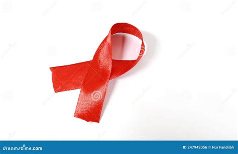 World Aids Day Commemorative Ribbon Stock Photo - Image of used, ribbon ...