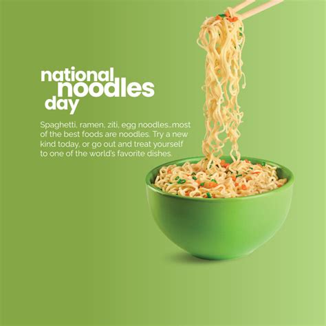 National Noodles Day Instagram Template Postermywall