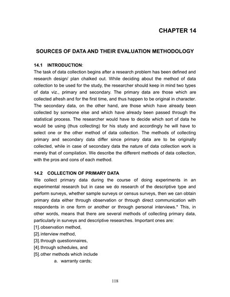 Pdf Sources Of Data And Their Evaluation Methodology