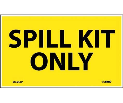 SPILL KIT ONLY HAZMAT LABEL - Mutual Screw & Supply