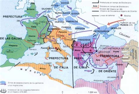 La tetrarquía y los movimientos migratorios marcaron el bajo imperio