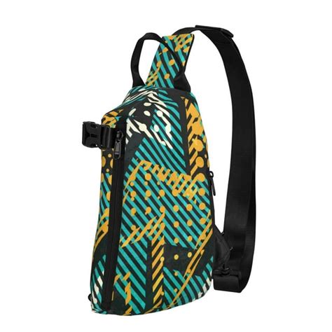 Znduo Small Sling Crossbody Backpack Modern Abstract Seamless Texture Pattern Lightweight One