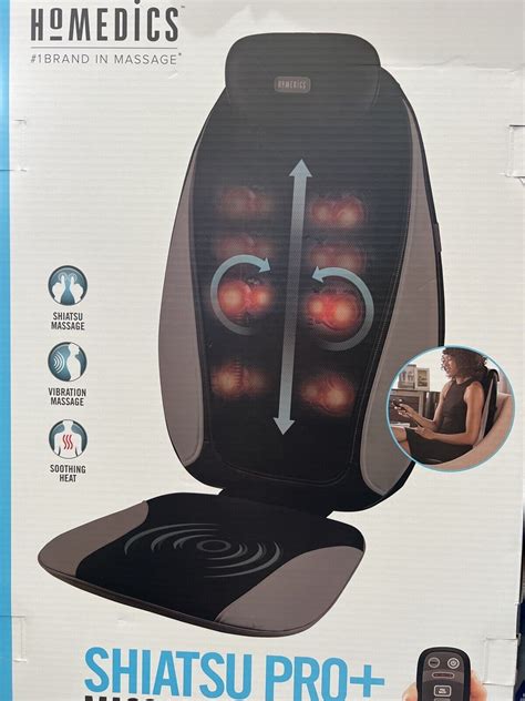 Homedics Shiatsu Pro Plus Kneading Massage Cushion With Soothing Heat