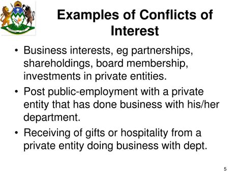 PPT - CONFLICTS OF INTEREST IN THE PUBLIC SECTOR PowerPoint Presentation - ID:501094